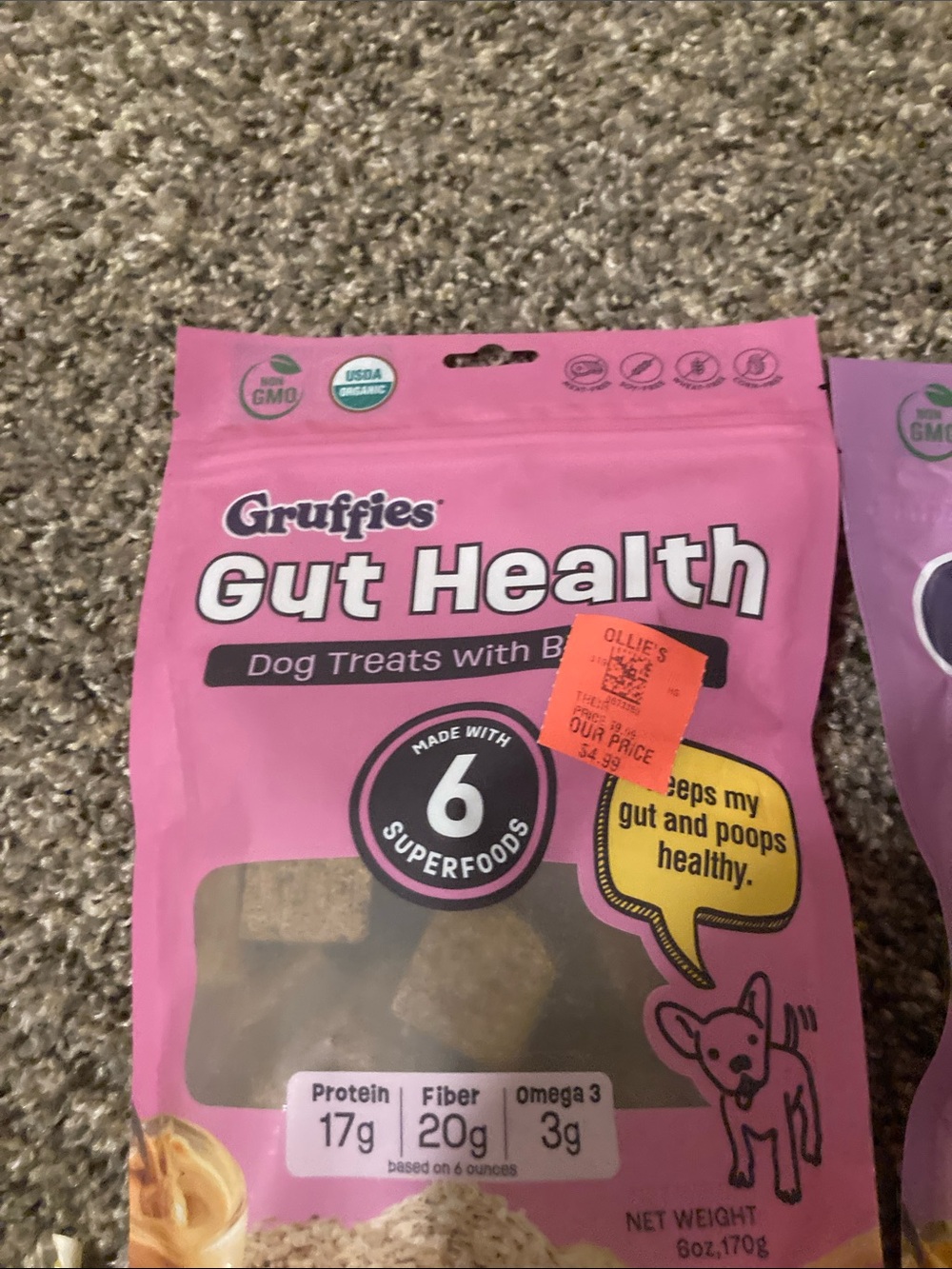 Gruffy’s gut health dog treats